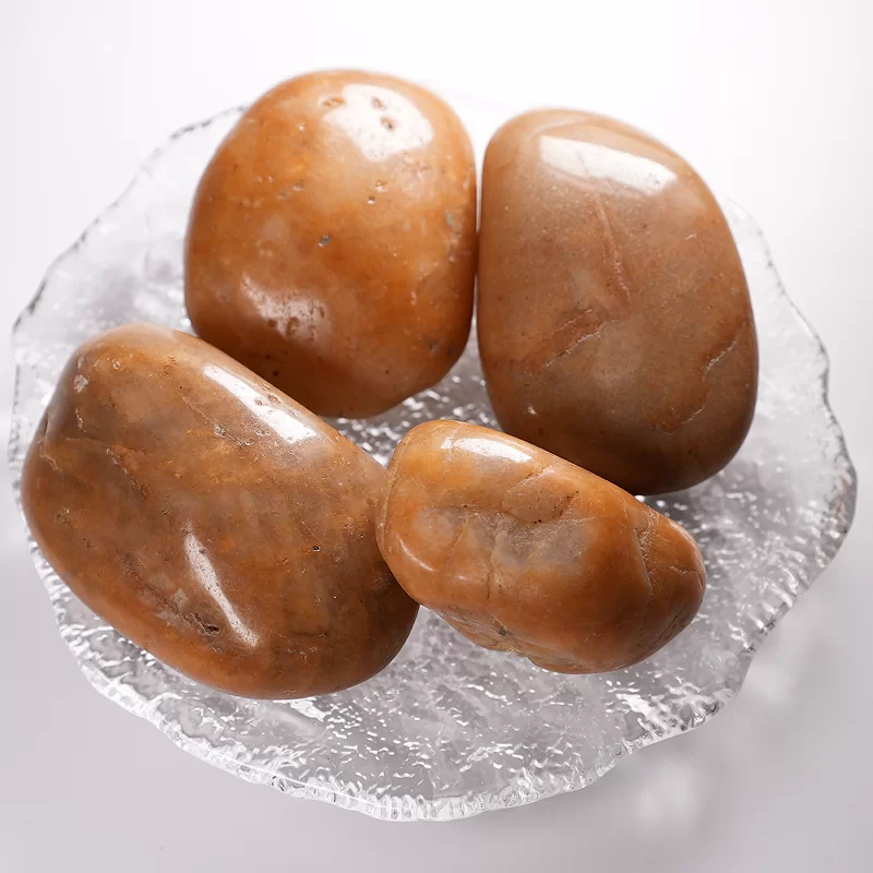 Natūralūs spalvingi / balti / juodi / geltoni trinkelių akmenys parko apželdinimui